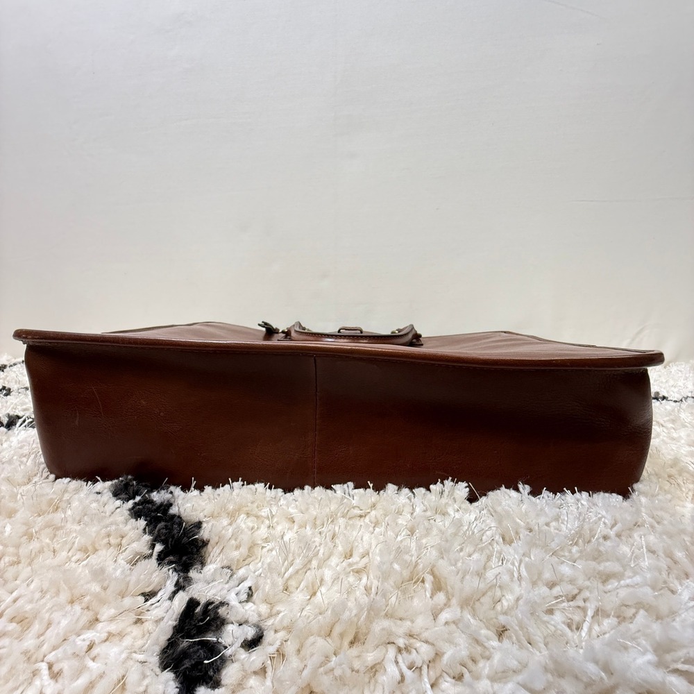 DOONEY & BOURKE Brown Florentine Vacchetta Leather Briefcase Large - Picture 5 of 12